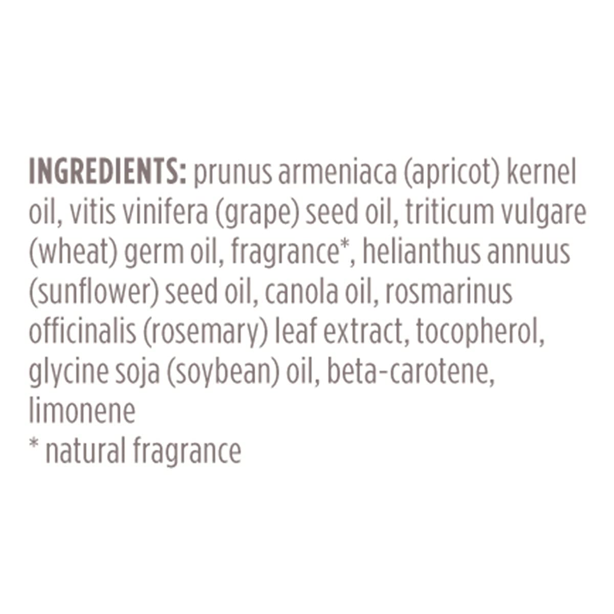 After application, Burt's Bees Baby Oil leaves skin hydrated