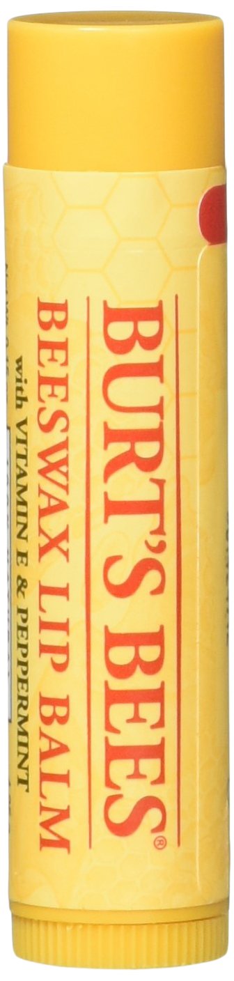 Burt's Bees Beeswax Lip Balm pack-10 front view for moisturized lips