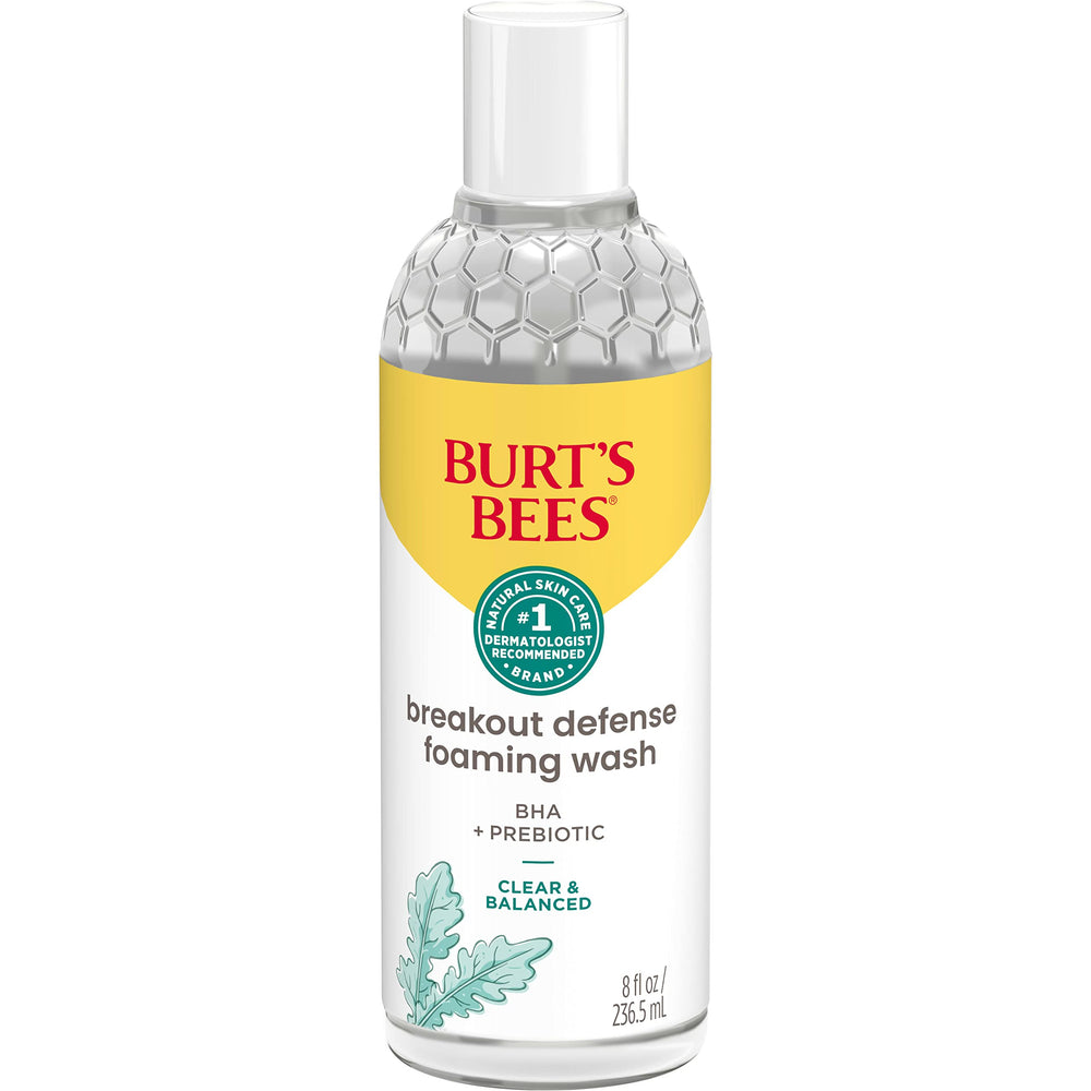 Burt's Bees Breakout Defense Foaming Wash bottle for daily cleansing and oil control.