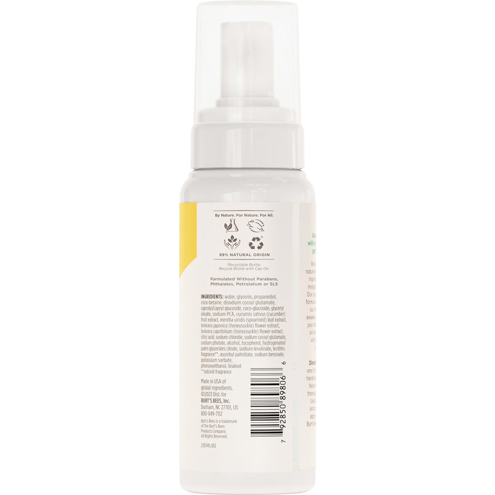 Burt's Bees daily cleanser supports a healthy-looking complexion after washing.