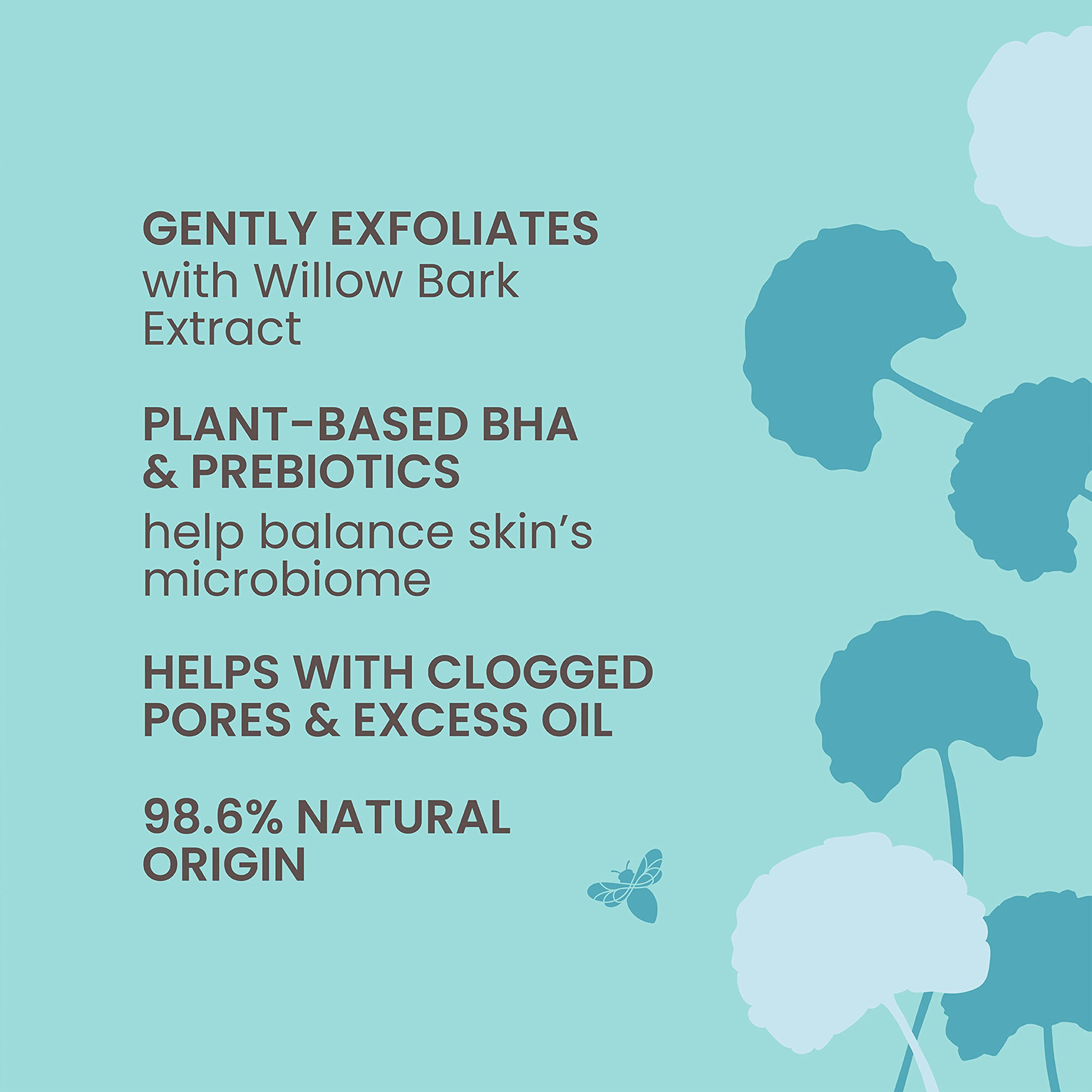 Burt's Bees Inulin prebiotic supports balanced skin microbiome during cleansing.