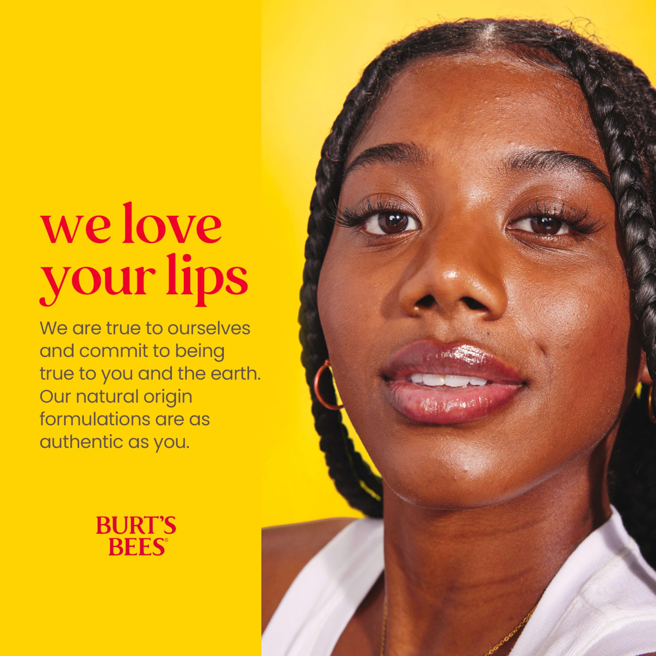 Four-flavor Burt's Bees lip balm pack displayed front.