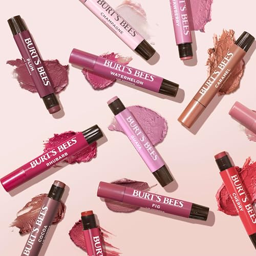Burt's Bees Lip Shimmer Peony natural origin claim on carton label