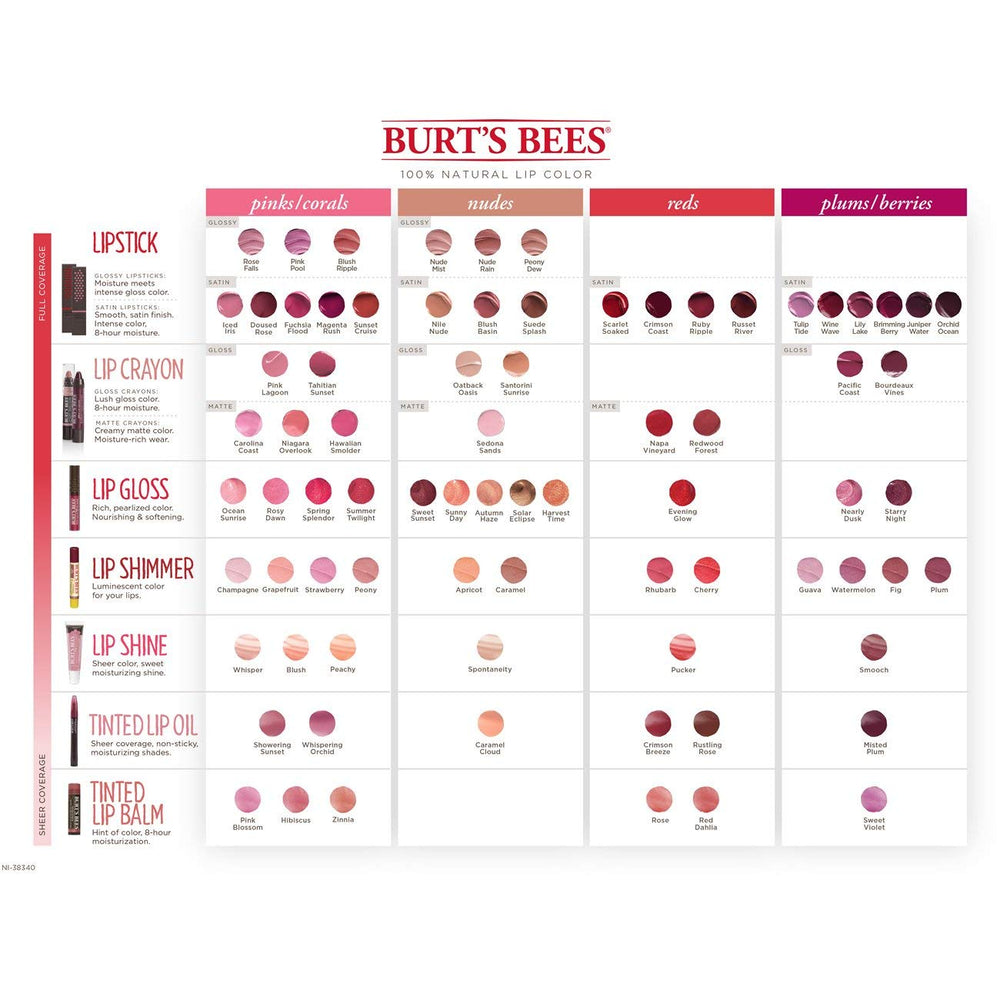 Burt's Bees Lip Shimmer Fig pocket-friendly tube for on-the-go lip care