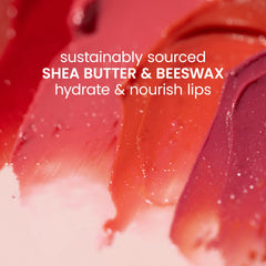 Burt's Bees Lip Tint Balm Rose application swatch on skin