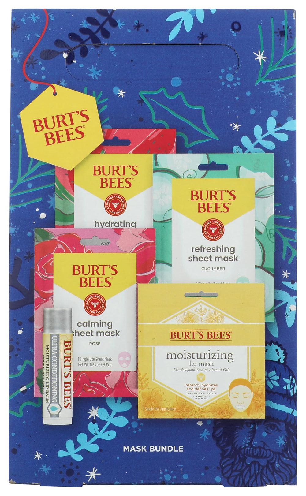 Burts Bees mask bundle lip balm rose: ultra conditioning hydration for soft lips.