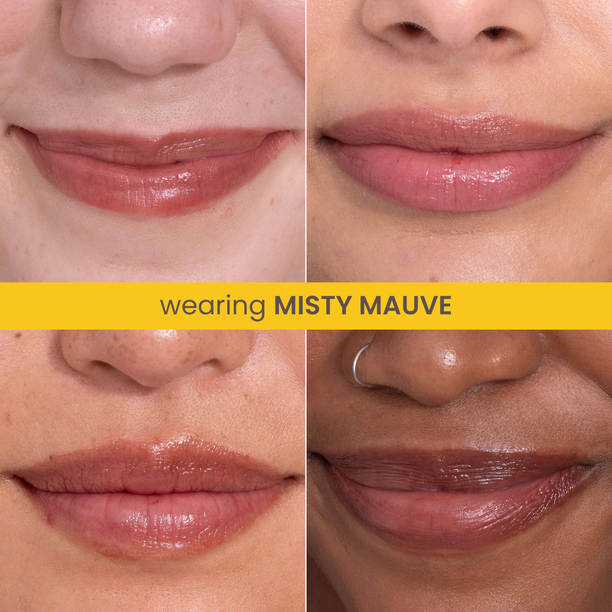 Burt's Bees Misty Mauve buildable color suits any look.