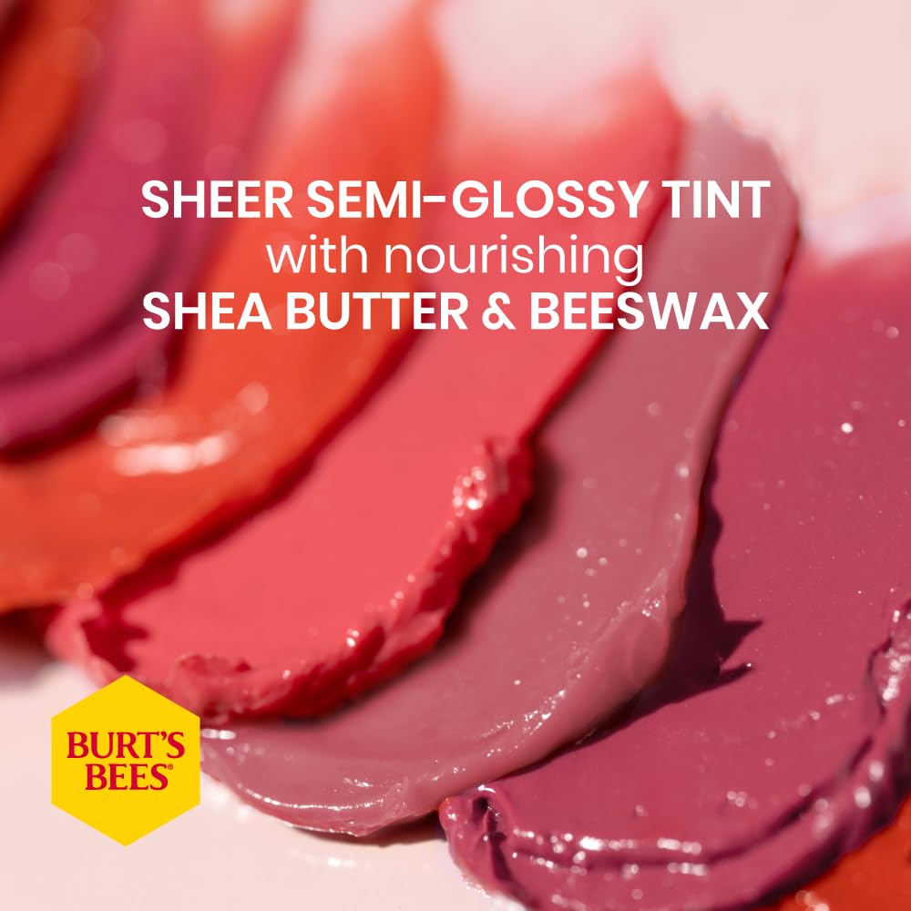 Burt's Bees tinted balm provides sheer color with no shimmer.
