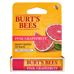 Burt's Bees Pink Grapefruit lip balm texture close-up