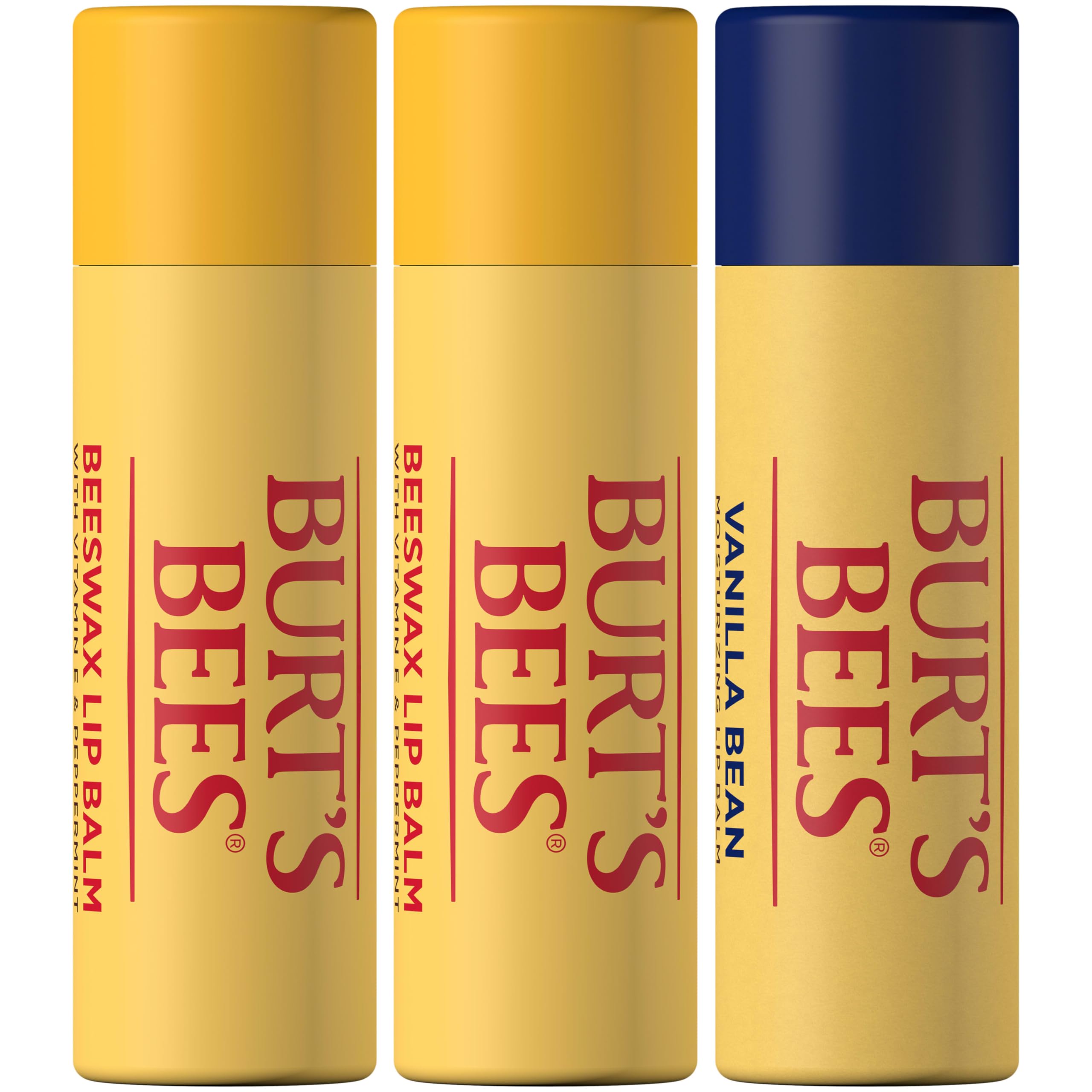 Compact Burts Bees lip balm in a pocket for everyday use.
