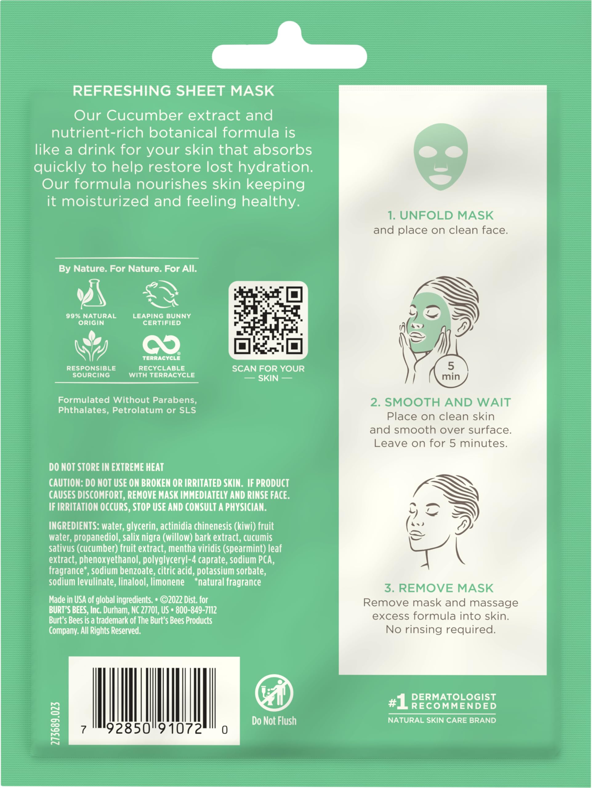 Pair Burt's Bees mask with cleanser and cream for a complete routine.
