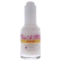 Burt's Bees Renewal Serum dropper applying formula to skin for absorption
