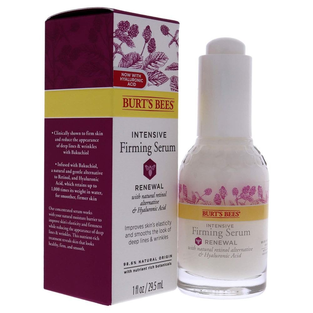 Burt's Bees Renewal Serum texture spread on skin for smooth hydration