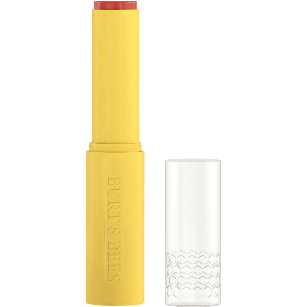 Burt's Bees Rose Knows application demonstrates smooth semi-gloss finish.