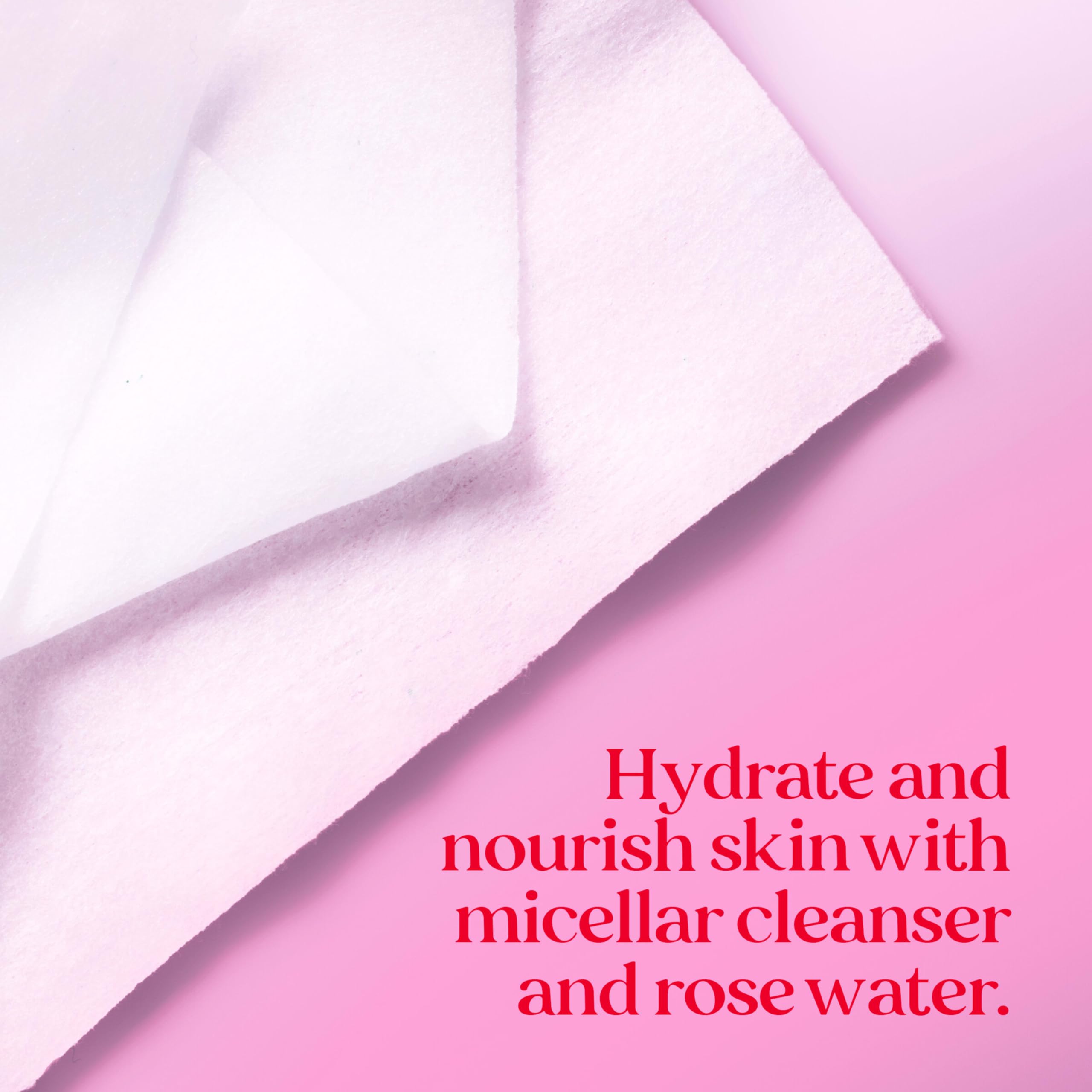 Burt's Bees rose water facial wipes on dresser for daily cleansing and hydration