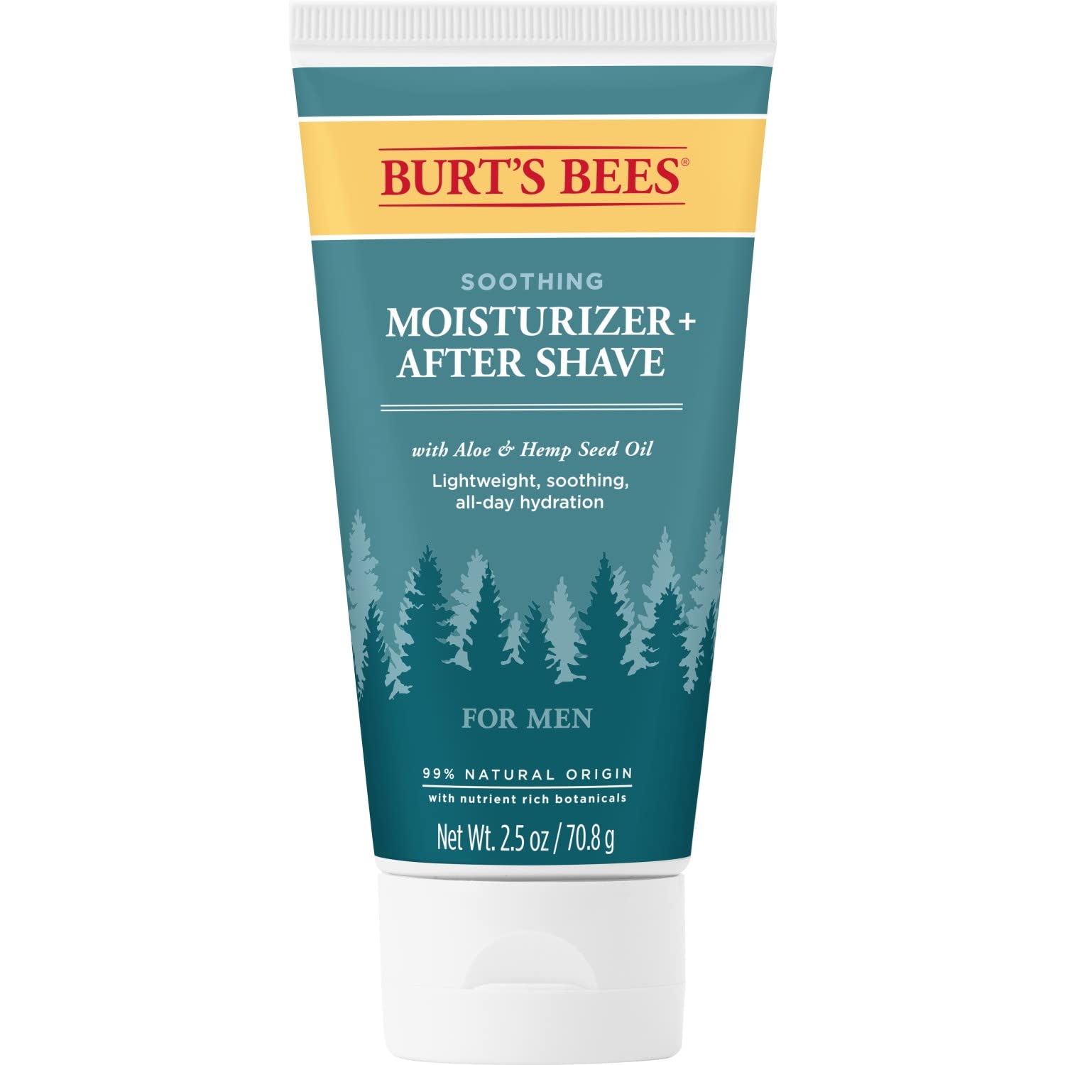Burt's Bees Soothing Moisturizer After Shave bottle for men hydrates after shaving.