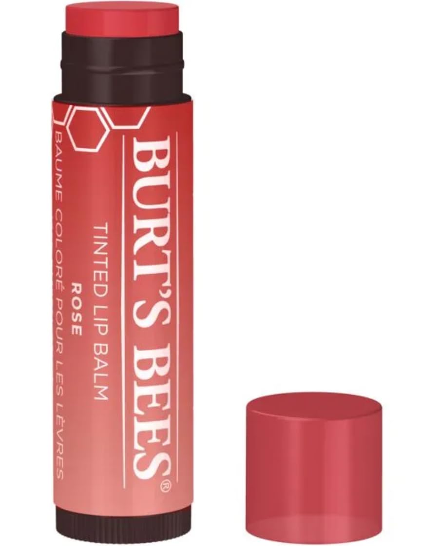Three shade display of Burt's Bees lip balm set
