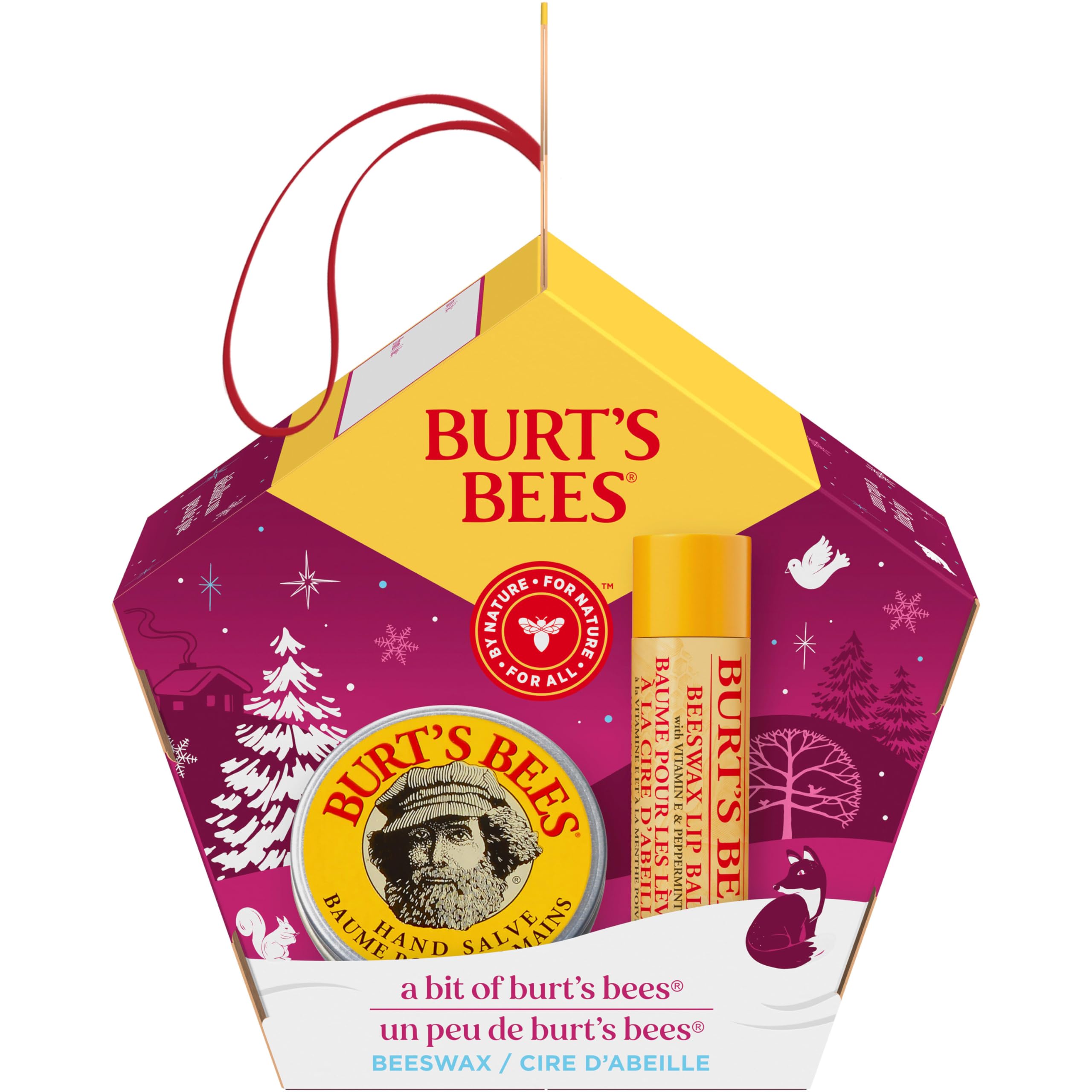 Burt's Bees compact lip balm and hand salve for on-the-go care