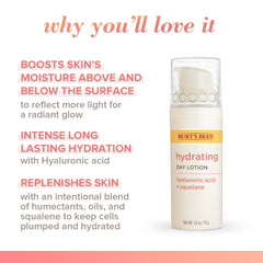 Application close-up of Burt's Bees lotion showing smooth absorption for dry skin