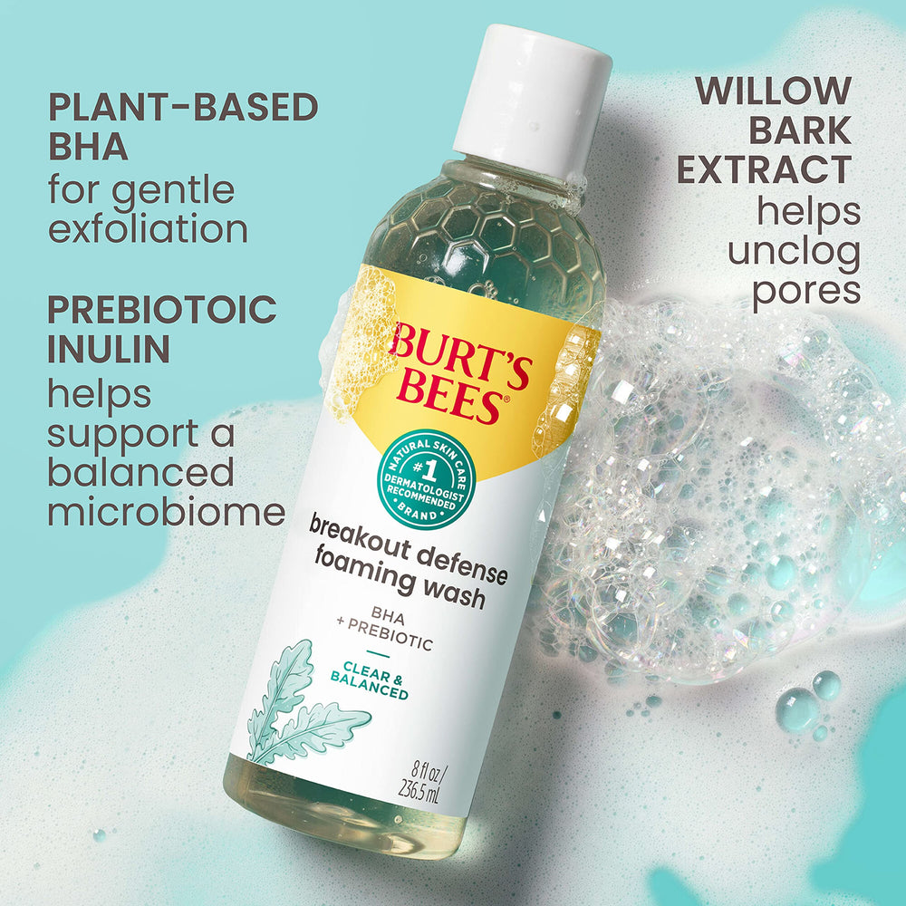 Burt's Bees Willow Bark exfoliation targets gentle pore cleansing and unclogging.