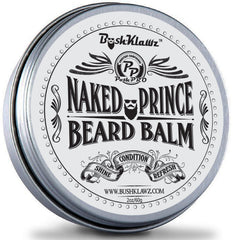 BushKlawz Naked Prince fragrance-free balm 2oz for natural grooming.