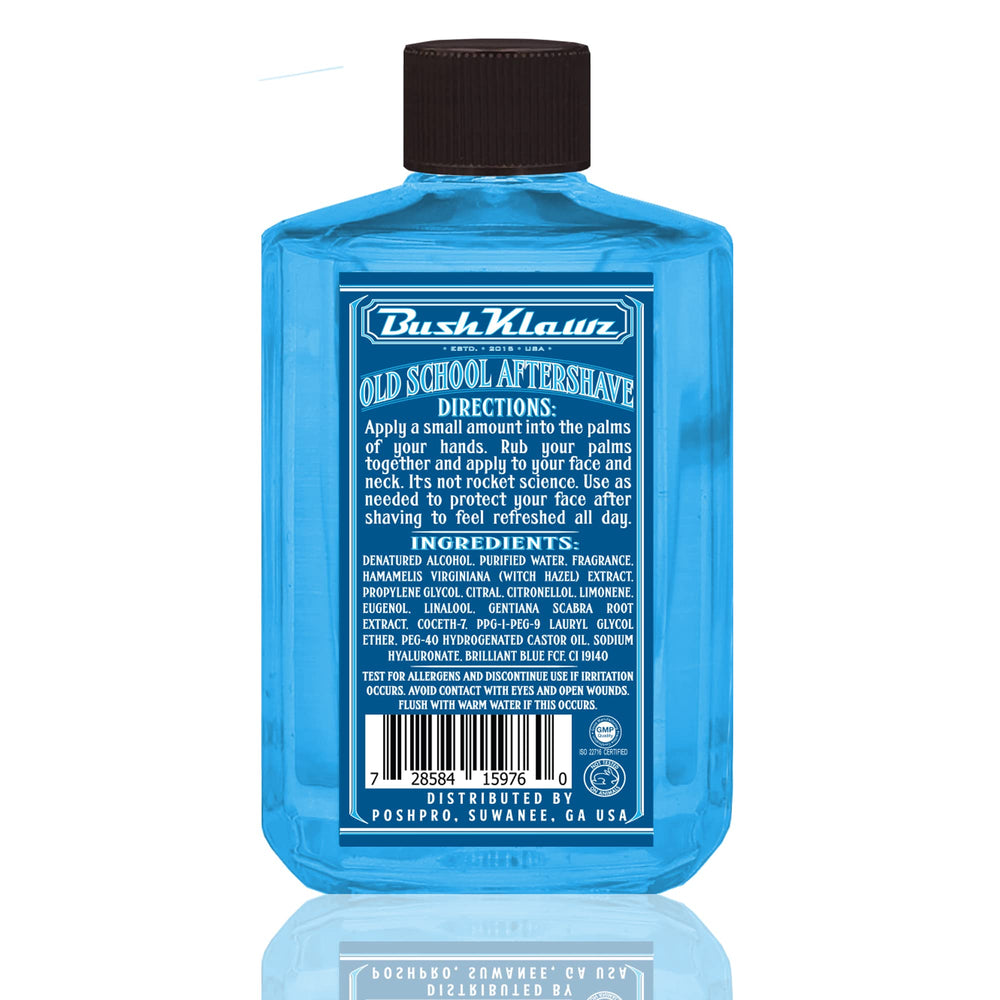 BushKlawz Lumber Prince bottle close-up with rugged, comforting aftercare vibe.