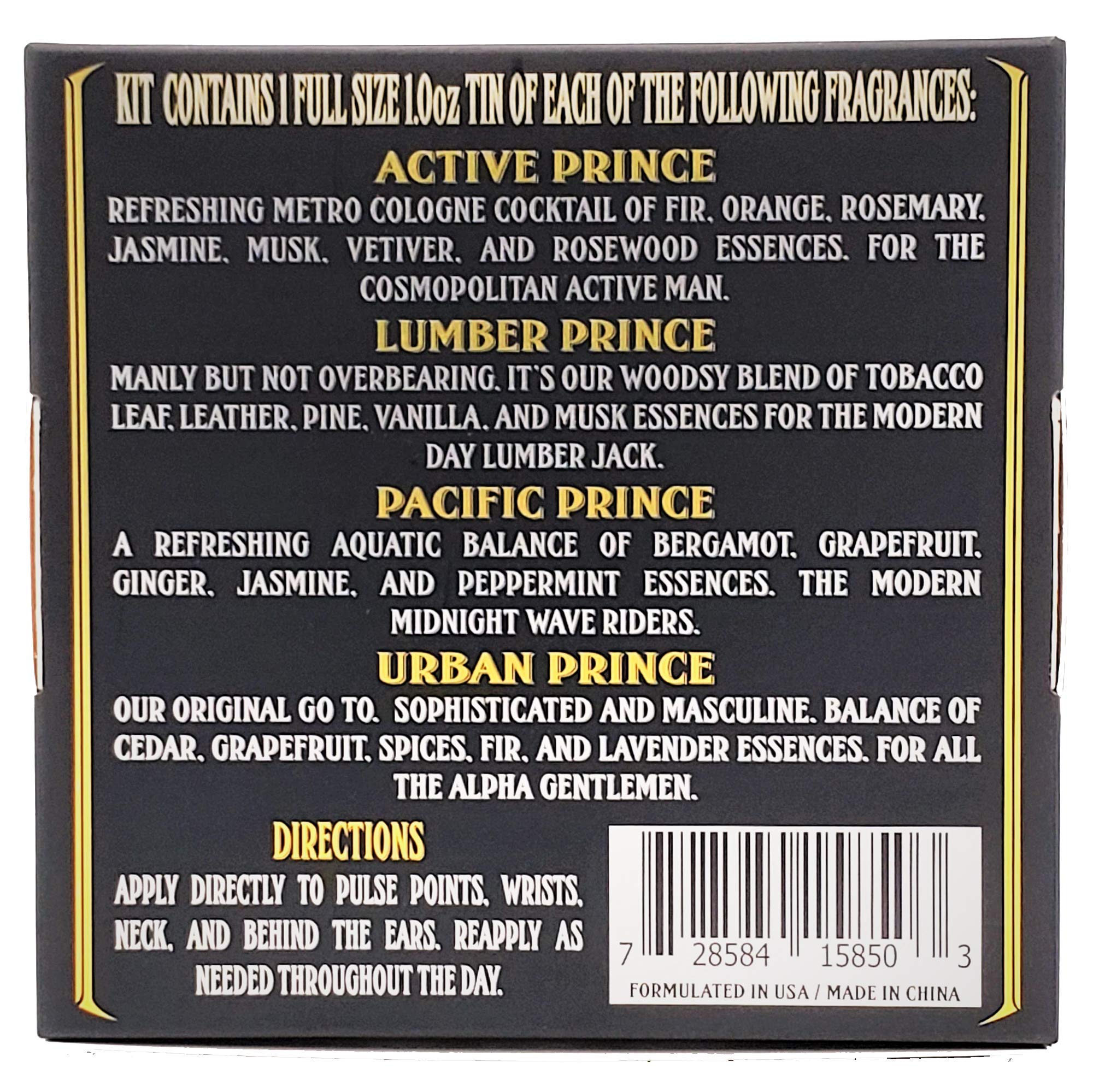 BushKlawz Premium Prince travel tin pack demonstrates discreet, travel-ready fragrance on the go.