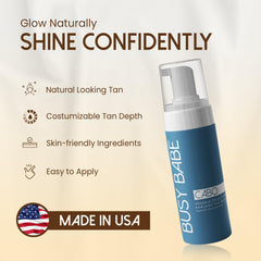 Busy Babe Cabo tanning mitt ready for precise application.
