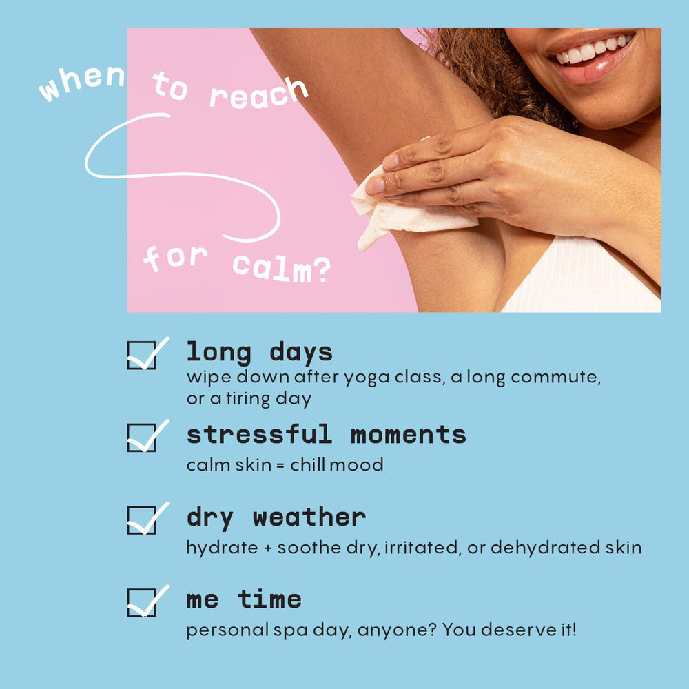 BusyCo Calm Line Deodorant Wipes in sustainable packaging for eco-conscious buyers.