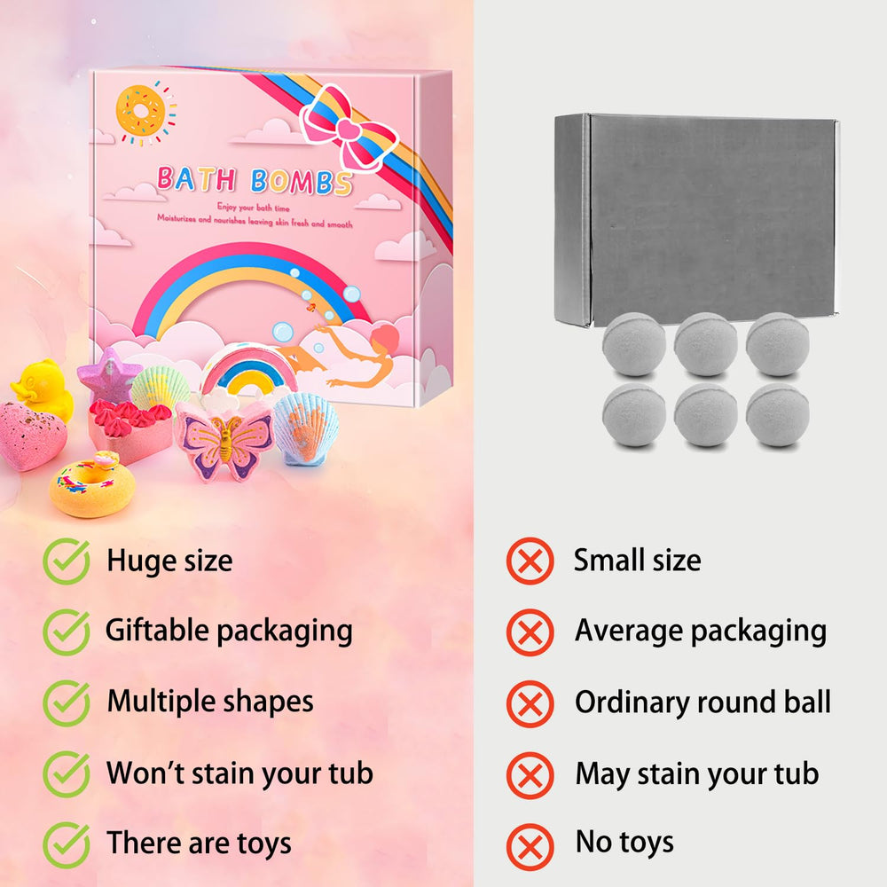 BusyMouth bath bombs feature bright colors and rich foam