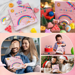 BusyMouth bath bombs reveal a surprise toy inside for kids