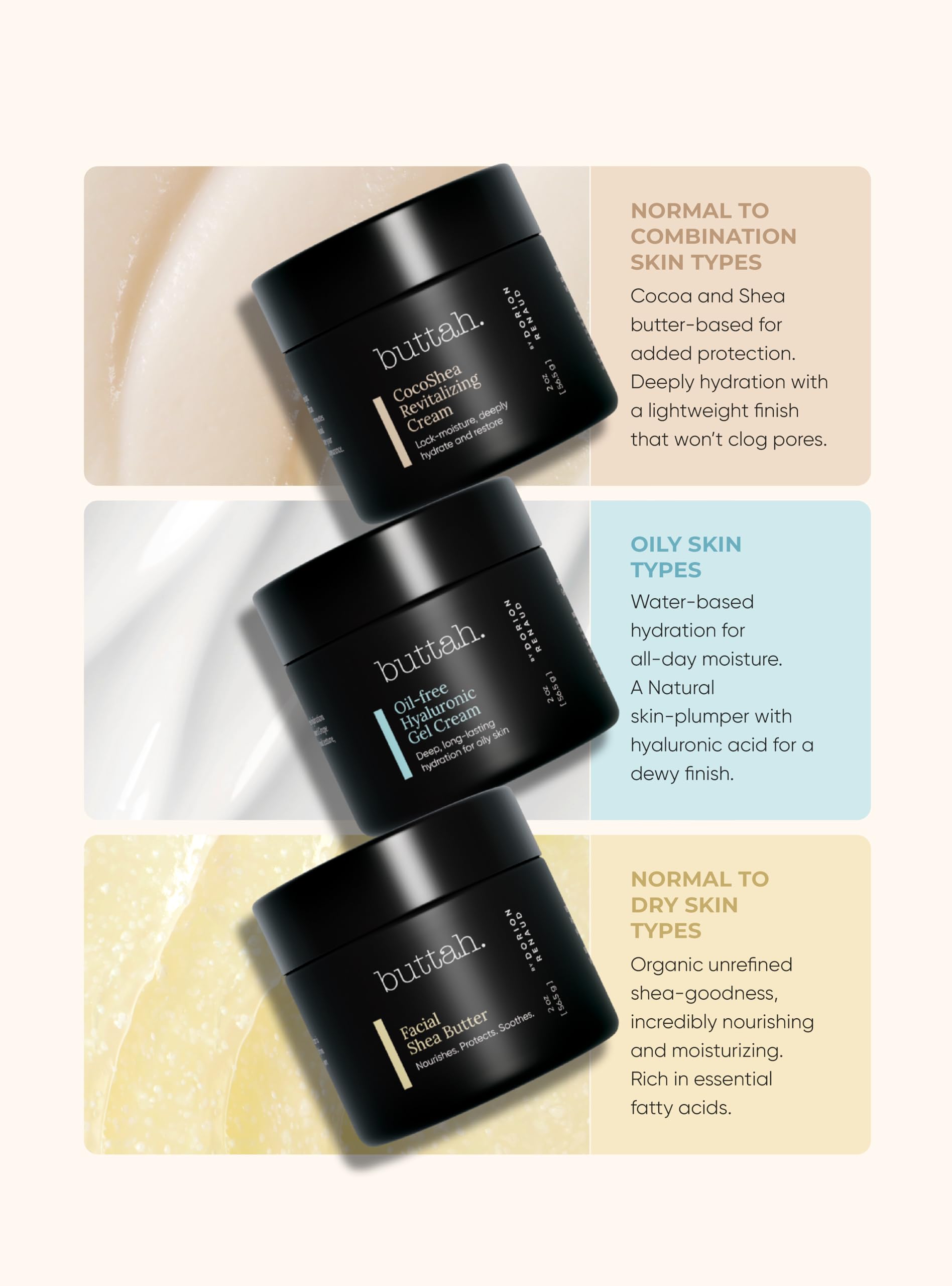 Buttah Cleanser 3.4oz pump bottle foams gently to lift dirt and excess oil.
