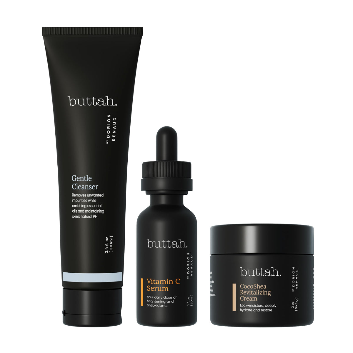 Buttah CocoShea Revitalizing Cream 2oz bottle delivers deep hydration for radiant melanin-rich skin.