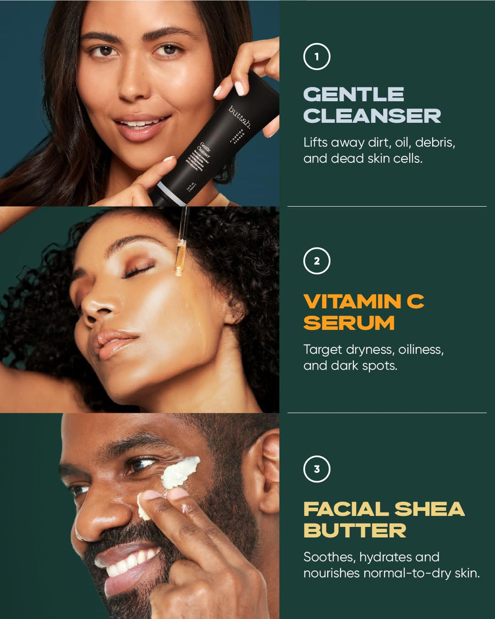 Buttah Skin organic natural formula uses clean ingredients for daily care.