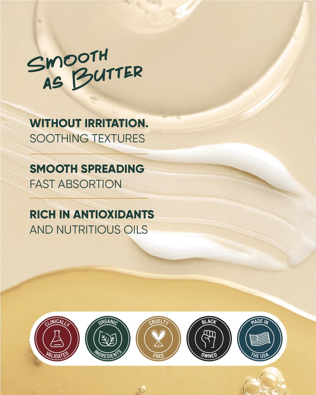 Buttah Skin shea butter jar nourishes and softens dry areas.