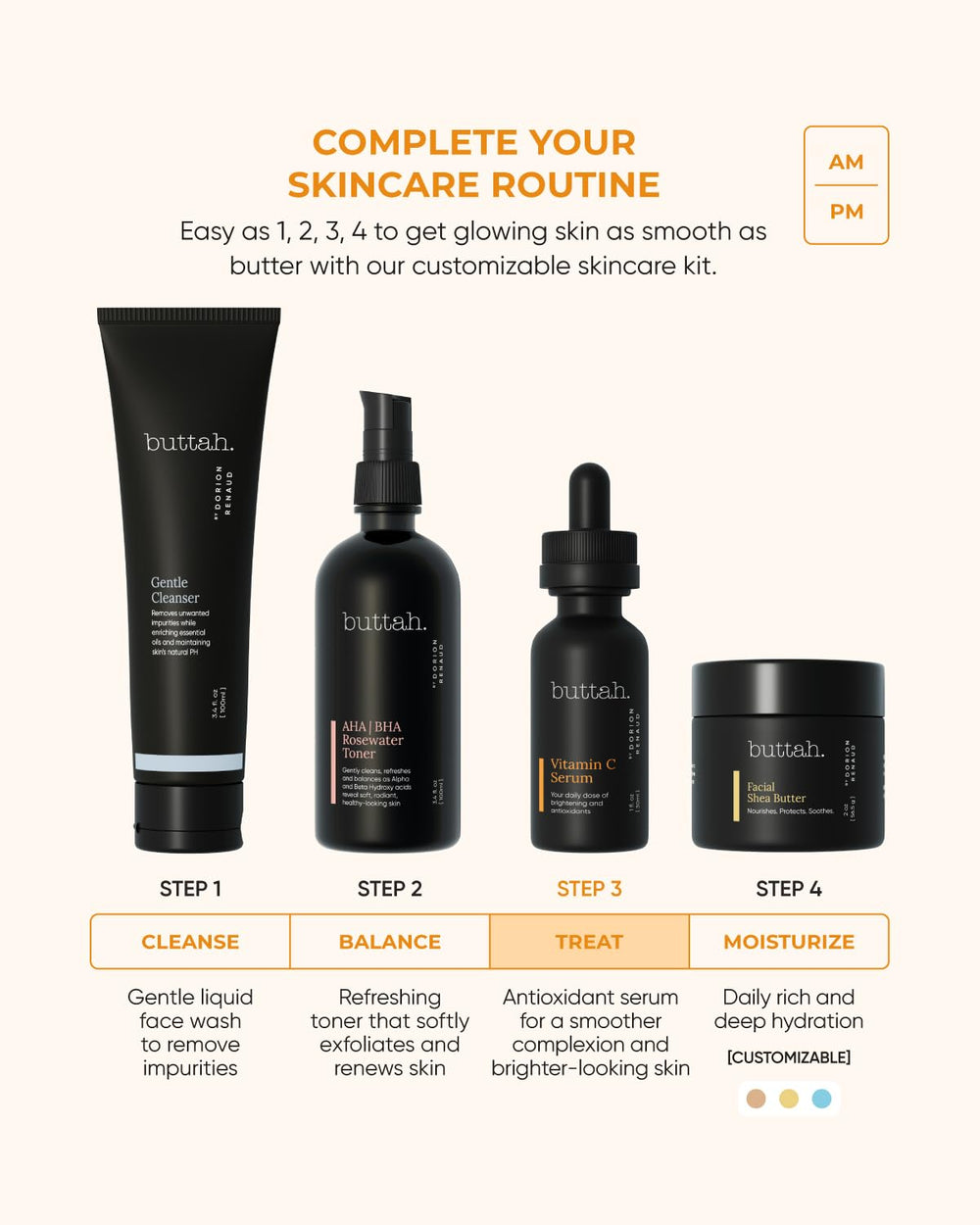 buttah. vitamin c serum for morning glow and even tone
