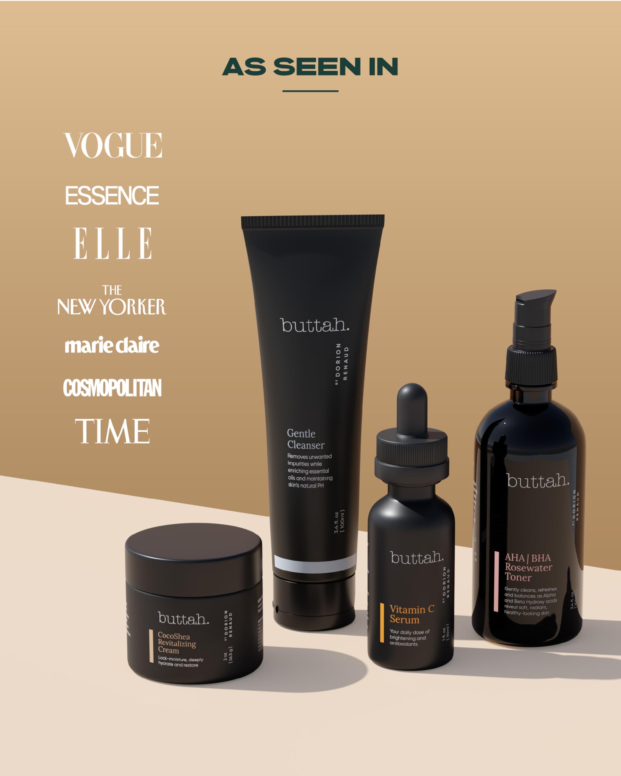 Buttah Supreme Kit packaging, black-owned skincare set ideal for gifting.