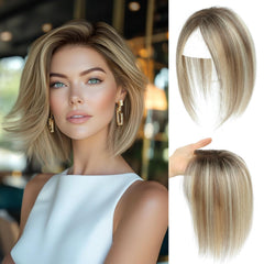 BUTYWAY hair topper with real human hair and clip-in attachment for seamless blending.