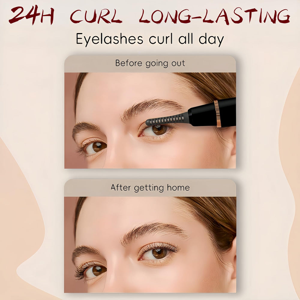 BUV anti-burn design protects skin and lashes during curling.