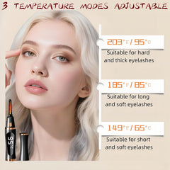 BUV USB-rechargeable curler for convenient charging on the go.