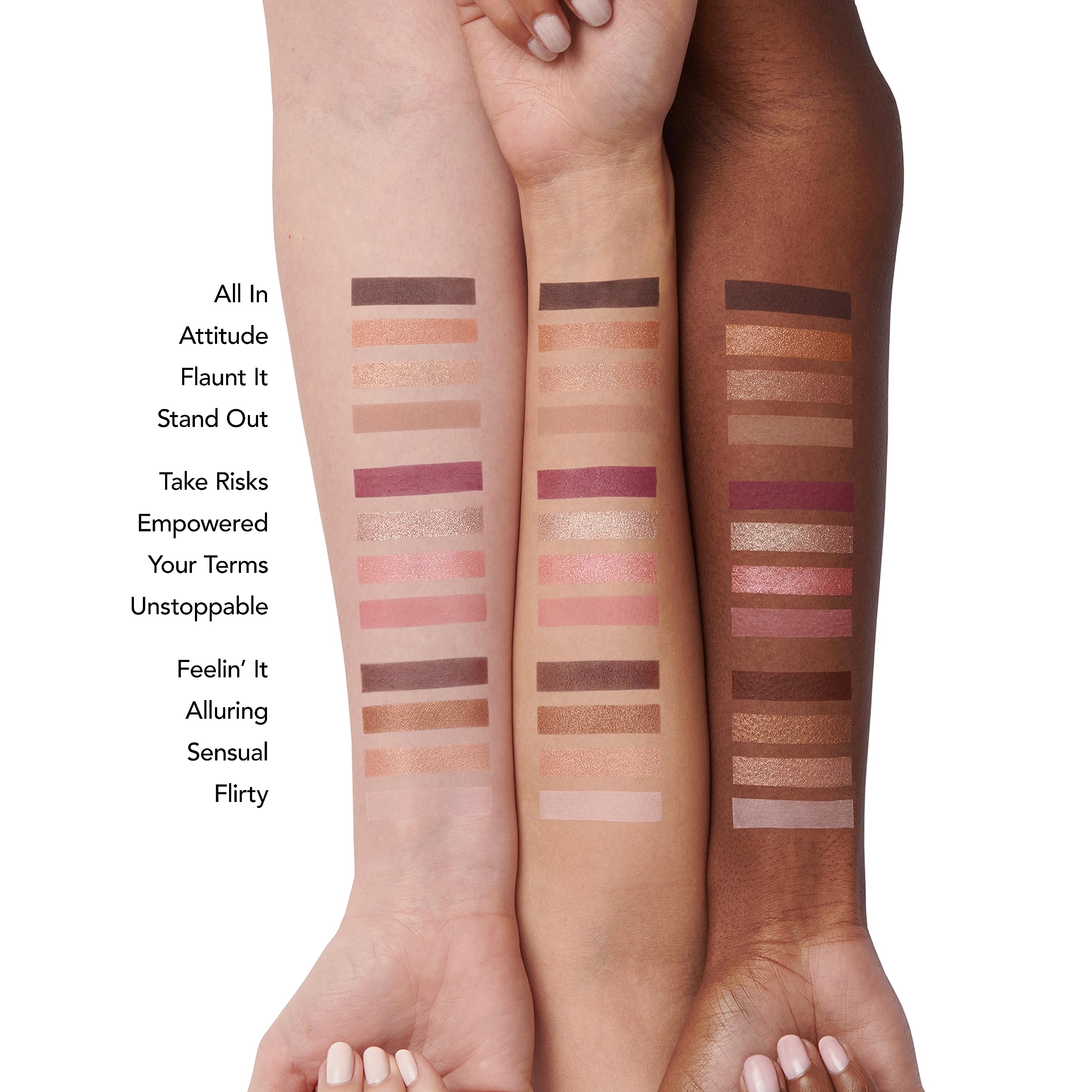 BUXOM Forever Babe satin shades deliver smooth texture with buildable coverage.