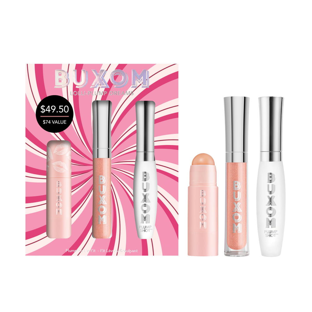 BUXOM Full-On Lip Polish gloss application adding radiant shine.