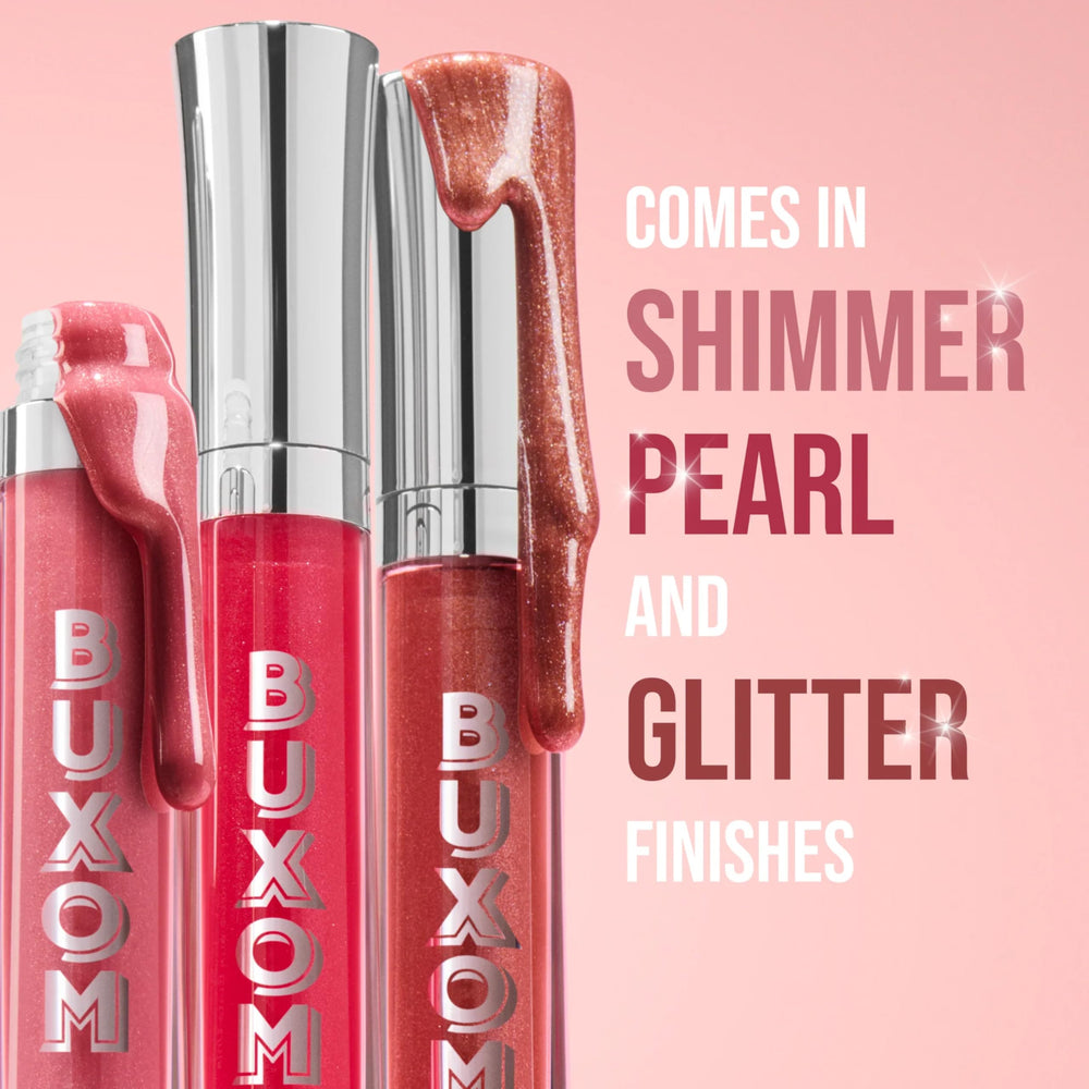 Close-up of BUXOM Full-On lip gloss bottle