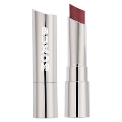 Buxom Full-On Lipstick Chocolate packaging close-up for travel-ready glamour