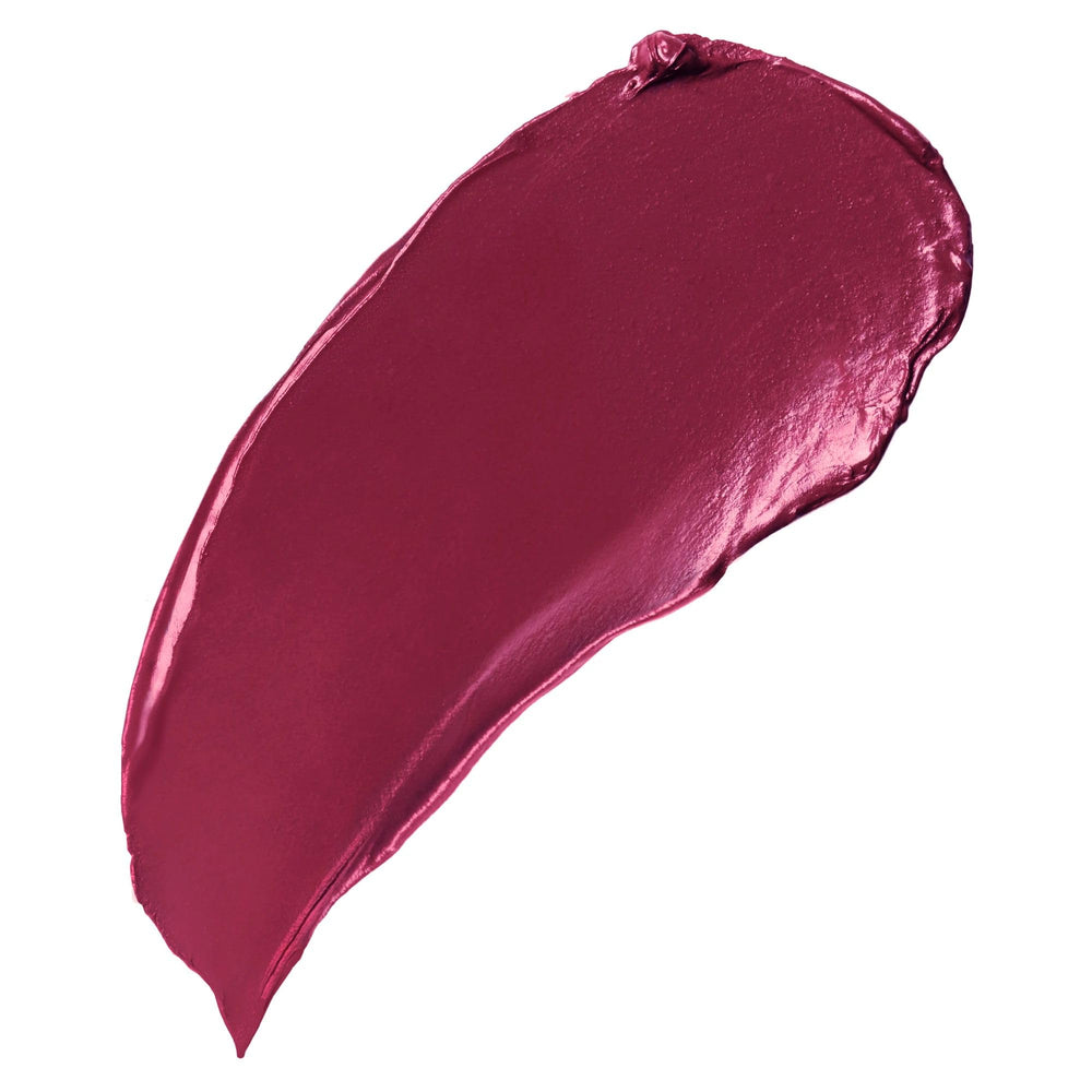 Buxom Full-On Plumping Satin Lipstick Magenta Maven pigment-rich color in a single swipe.