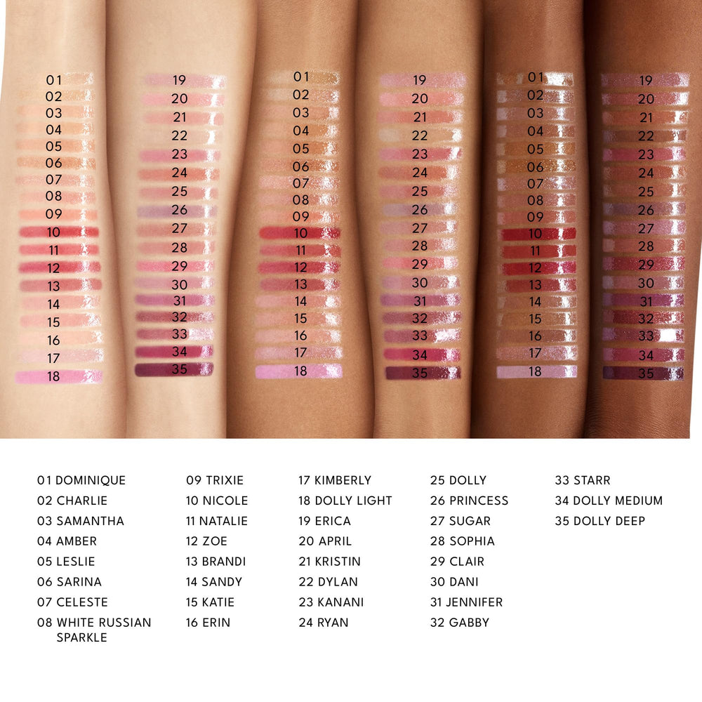 Buxom layered lip look with liner and gloss