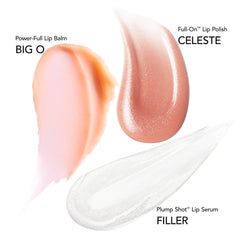 BUXOM Plump Shot Lip Serum dispenser showing prep for lips.