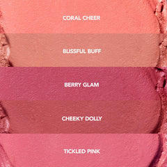 Swatch of Coral Sheer on skin demonstrates buildable color payoff