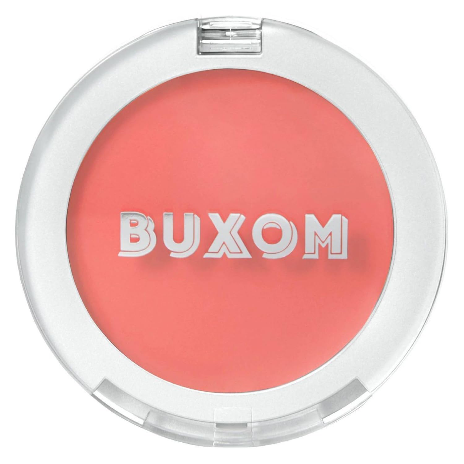 BUXOM Plump Shot Peptide Plumping Blush Coral Sheer bottle showing premium packaging and soft flush
