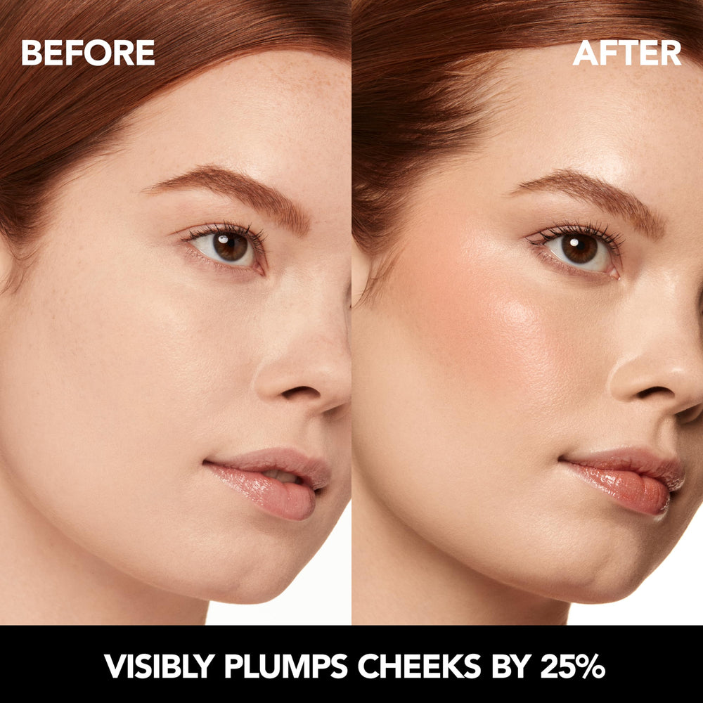 Hand-blend of Tickled Pink to demonstrate seamless application